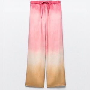 Zara pink tie-dye pant - size M